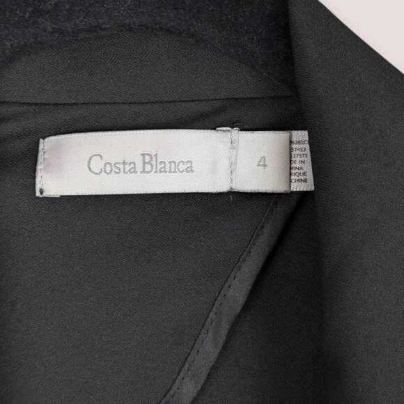 Costa Blanca Draped Black Blazer - Picture 7 of 7